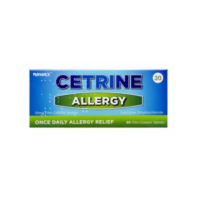 Cetrine Allergy 10mg Tablets 30's